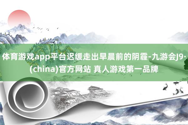 体育游戏app平台迟缓走出早晨前的阴霾-九游会J9·(china)官方网站 真人游戏第一品牌