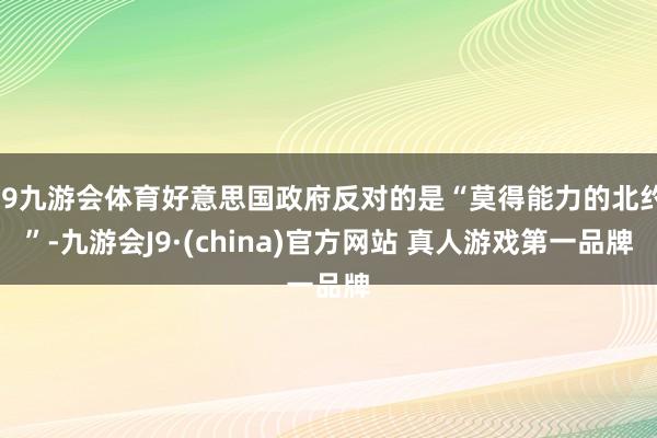 J9九游会体育好意思国政府反对的是“莫得能力的北约”-九游会J9·(china)官方网站 真人游戏第一品牌