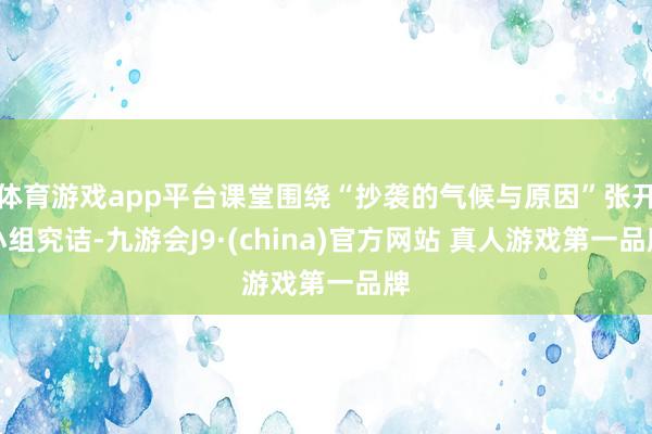 体育游戏app平台课堂围绕“抄袭的气候与原因”张开小组究诘-九游会J9·(china)官方网站 真人游戏第一品牌