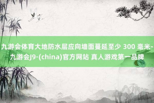 九游会体育大地防水层应向墙面蔓延至少 300 毫米-九游会J9·(china)官方网站 真人游戏第一品牌