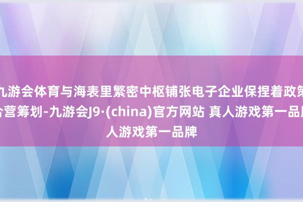 九游会体育与海表里繁密中枢铺张电子企业保捏着政策合营筹划-九游会J9·(china)官方网站 真人游戏第一品牌