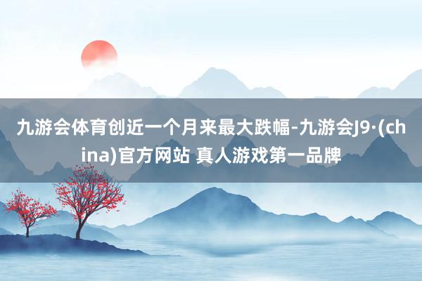 九游会体育创近一个月来最大跌幅-九游会J9·(china)官方网站 真人游戏第一品牌